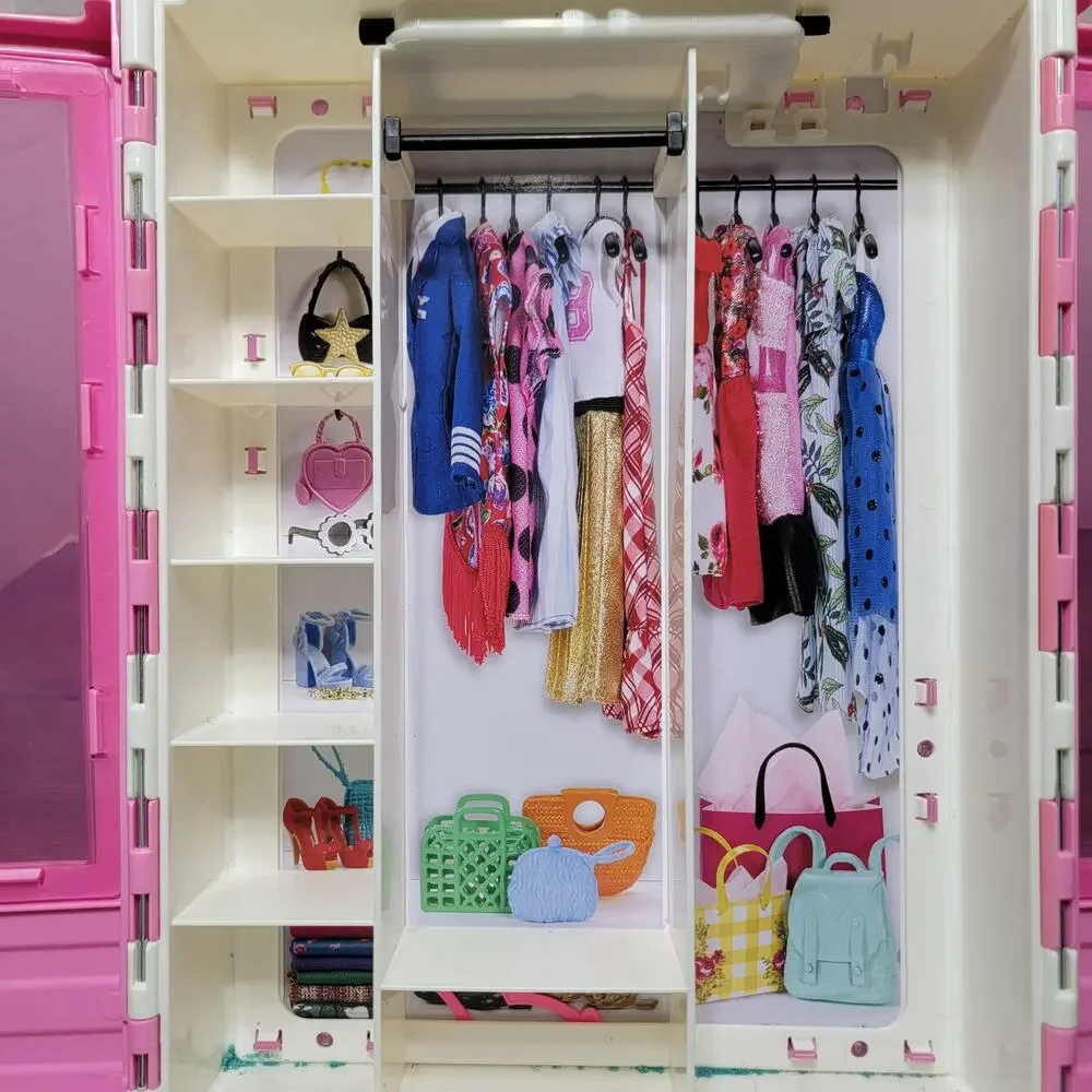 Barbie Wardrobe Closet, Accessories and Clothes